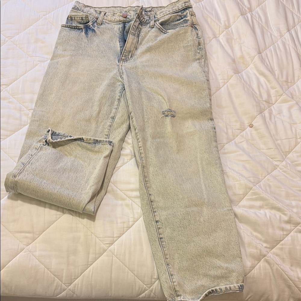 Distressed Light Wash Jeans